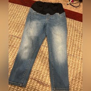 Maternity skinny crop jeans size 12